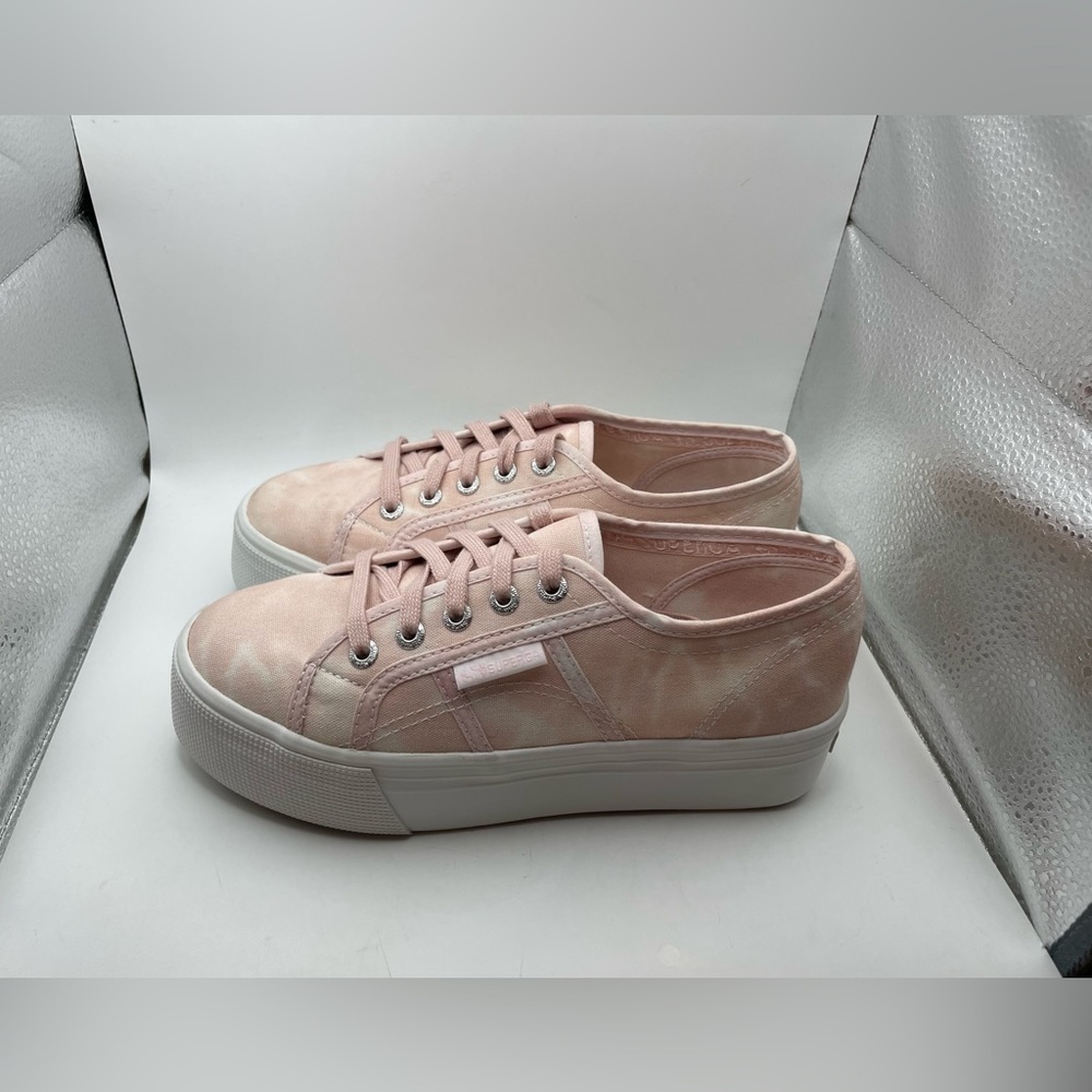 Superga pink marble platform sneakers women’s EU 37